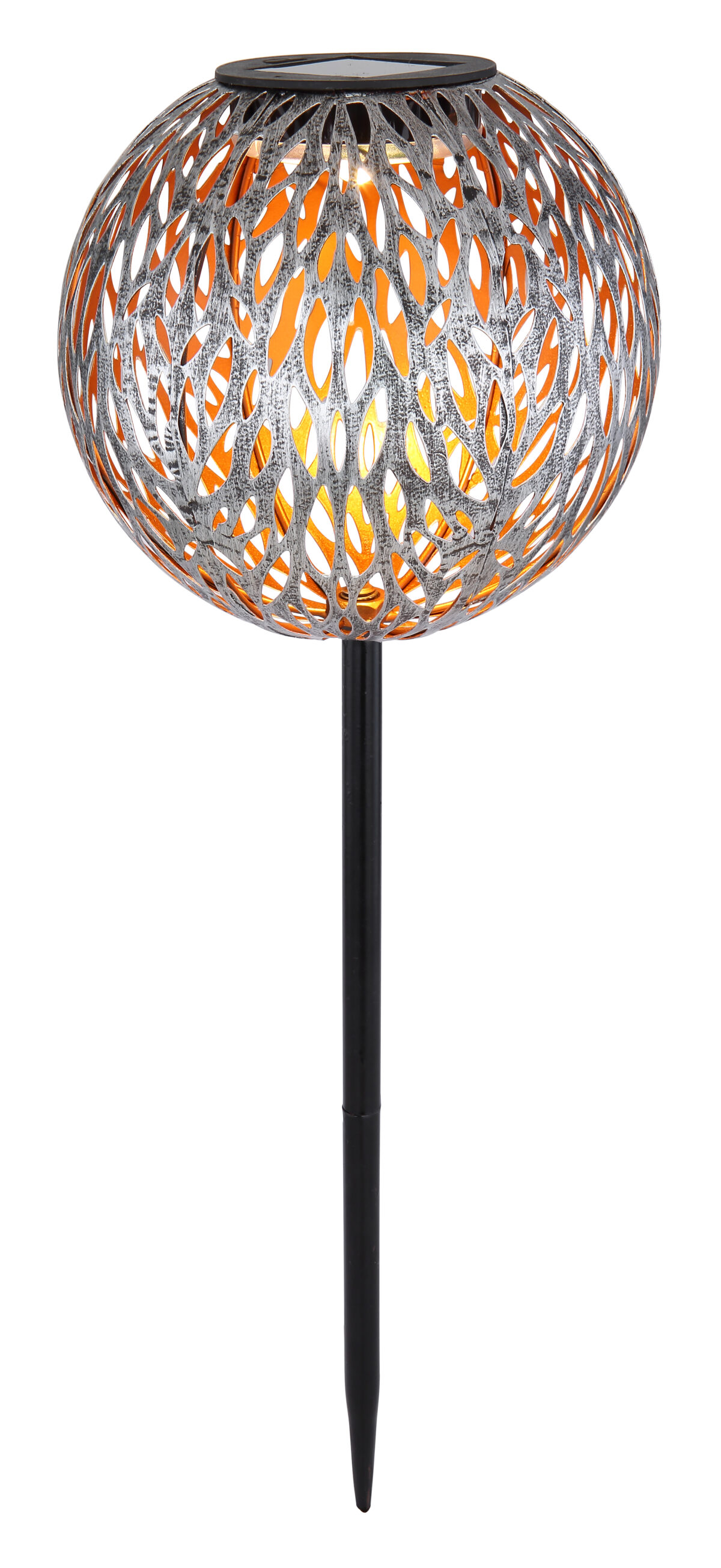 Solarne lampe SOLARLEUCHTE METALL SILBERGRAU, 1XLED