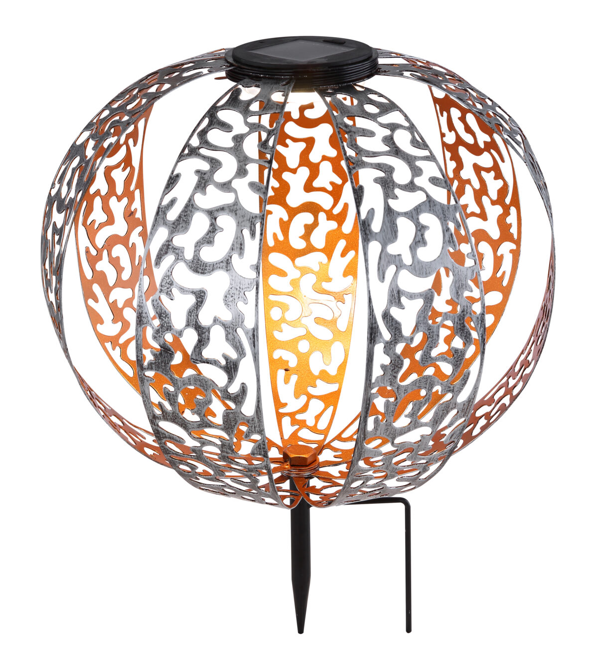Solarne lampe SOLARLEUCHTE METALL SILBERFARBEN, 1XLED