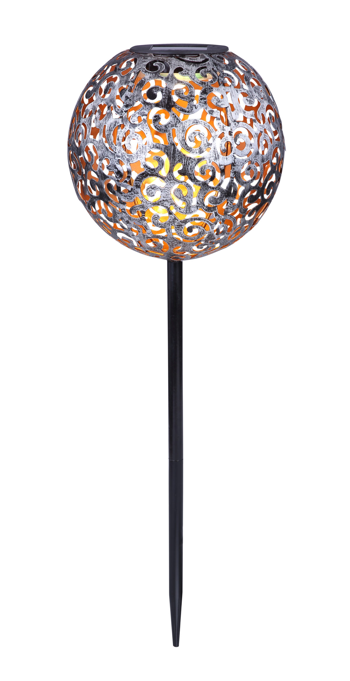 Solarne lampe SOLARLEUCHTE METALL SILBERFARBEN, 1XLED