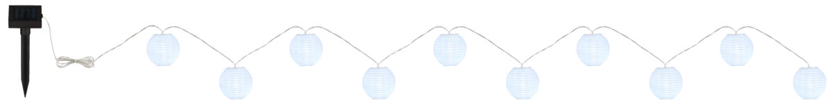 Solarne lampe SOLARLEUCHTE KUNSTSTOFF WEIß, 10XLED