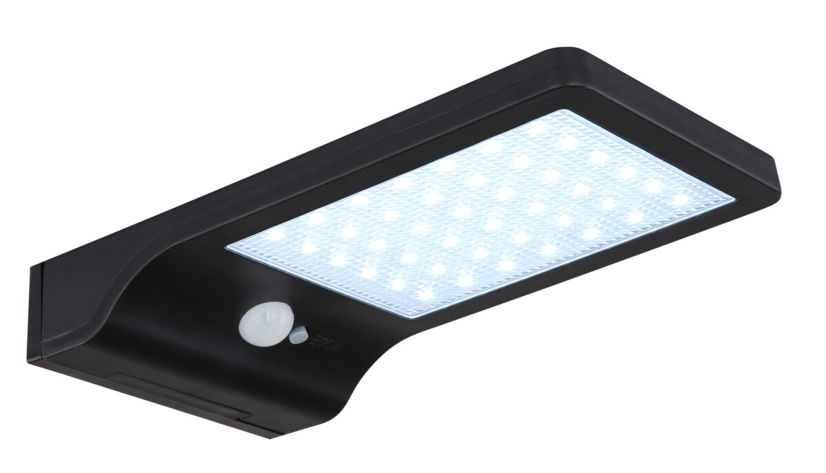 Solarne lampe SOLARLEUCHTE KUNSTSTOFF SCHWARZ MATT, 1XLED