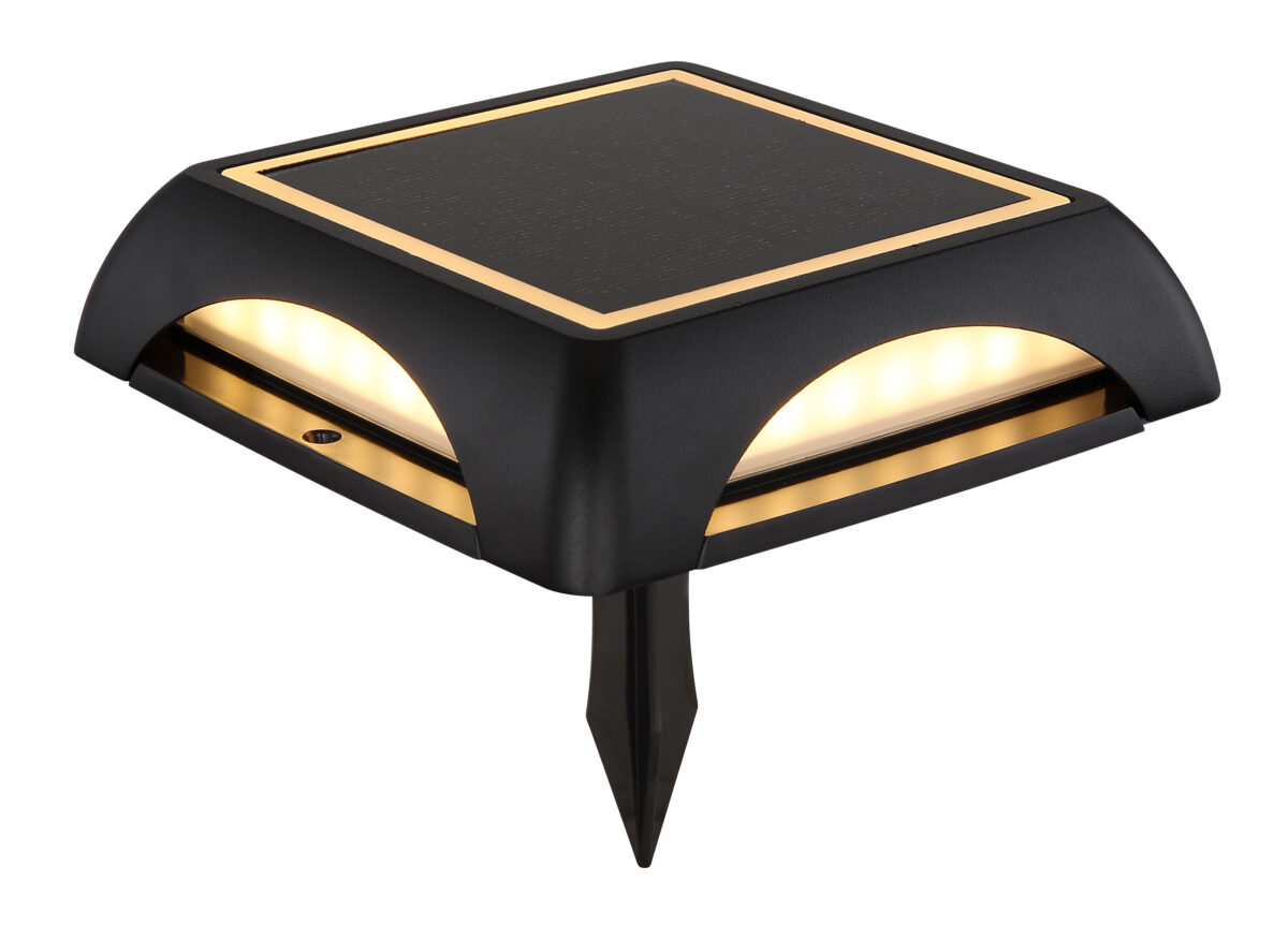 Solarne lampe SOLARLEUCHTE ALUMINIUM DRUCKGUSS SCHWARZ MATT, 1XL