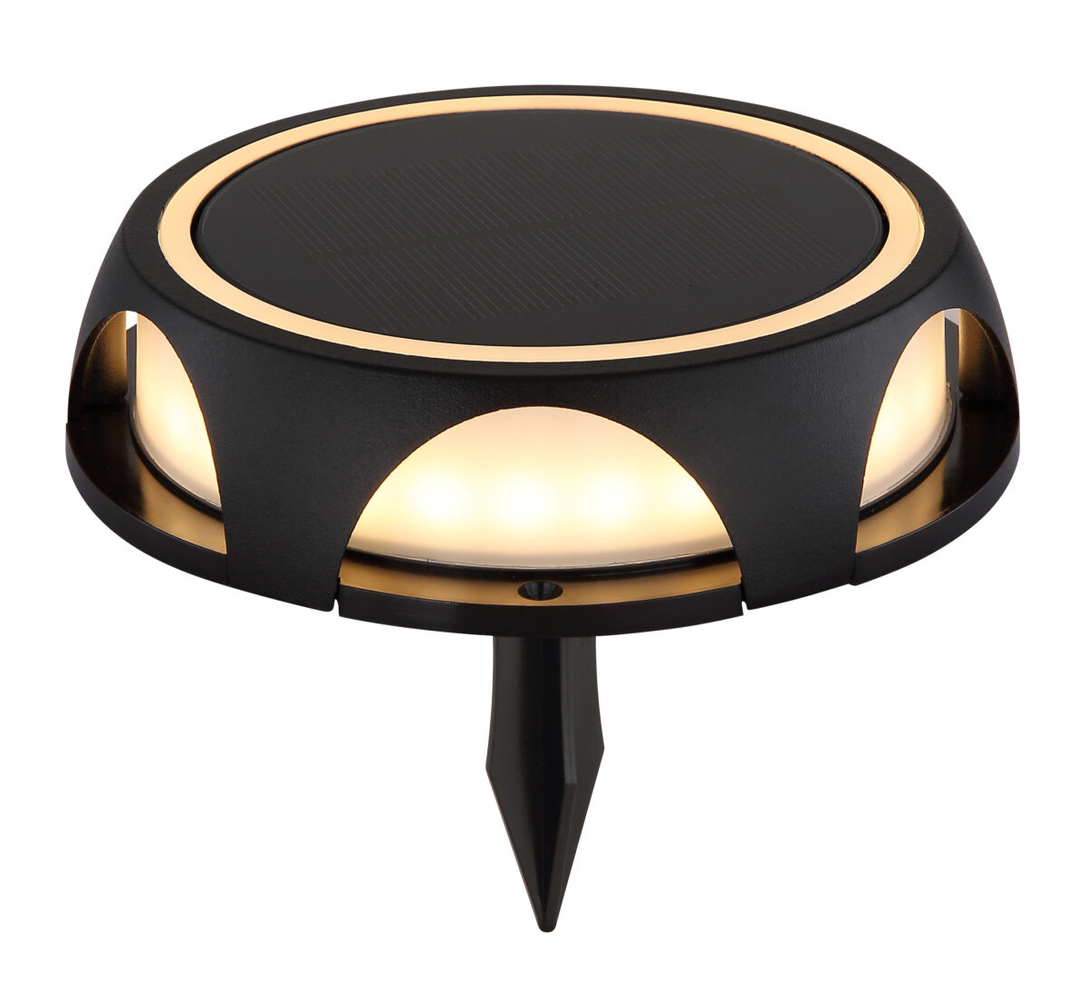 Solarne lampe SOLARLEUCHTE ALUMINIUM DRUCKGUSS SCHWARZ MATT, 1XL