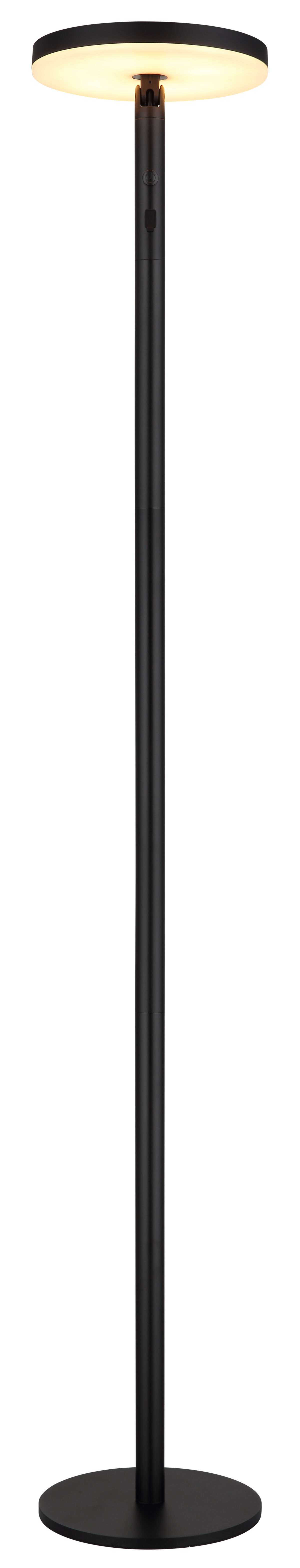 Solarne lampe SOLARLEUCHTE ALUMINIUM SCHWARZ MATT, 1XLED