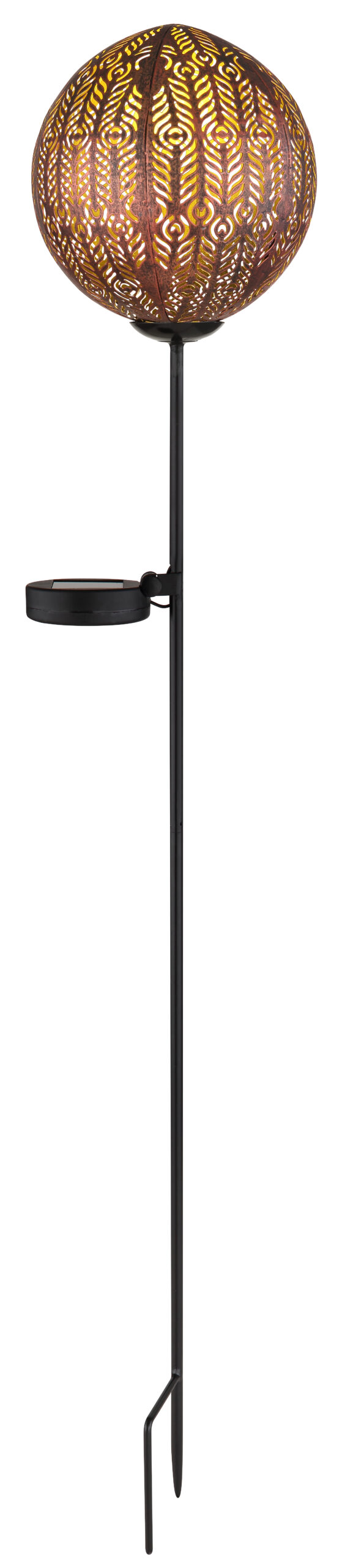 Solarne lampe SOLARLEUCHTE METALL SCHWARZ, 1XLED