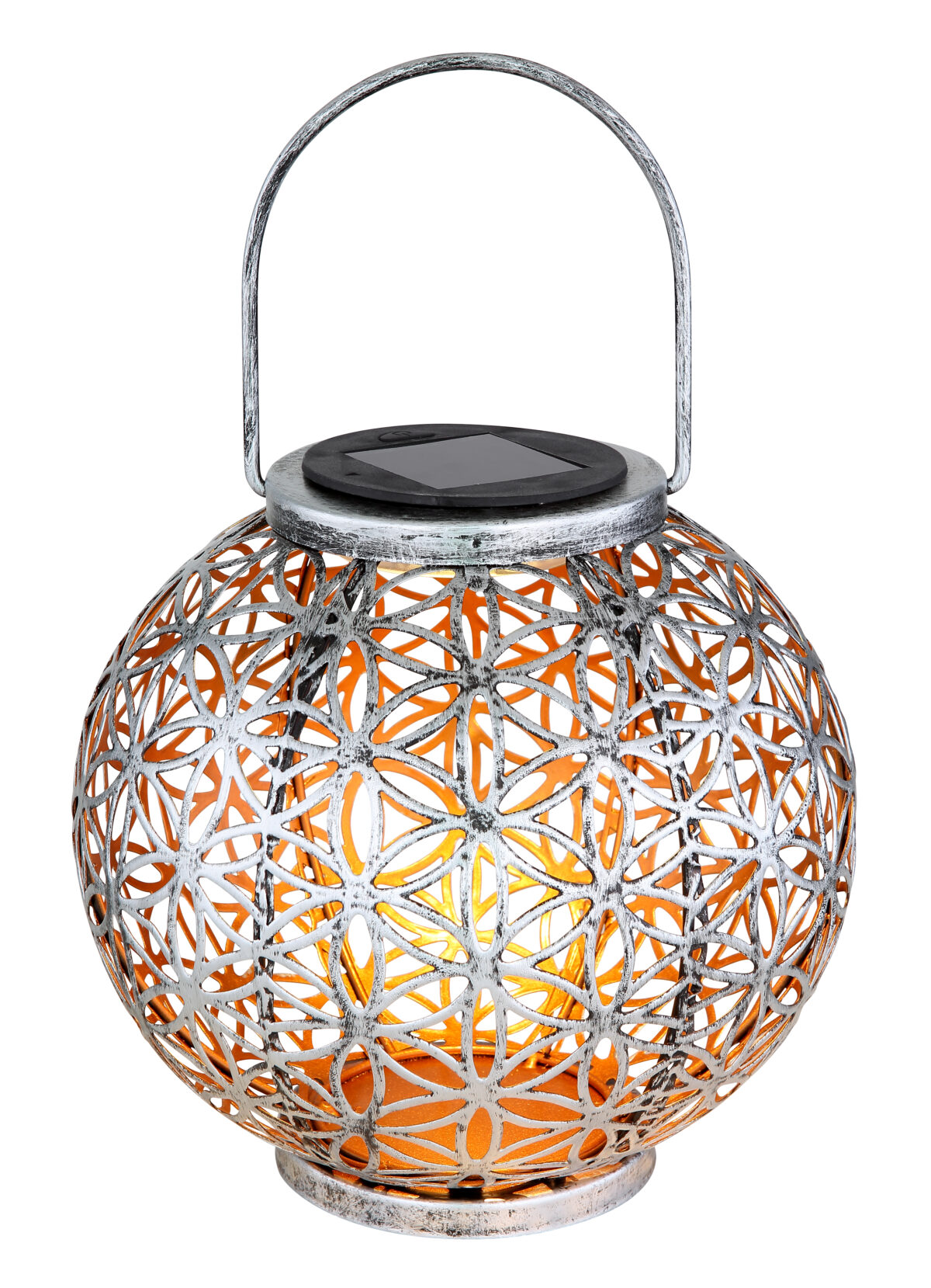 Solarne lampe SOLARLEUCHTE METALL SILBERFARBEN, 1XLED