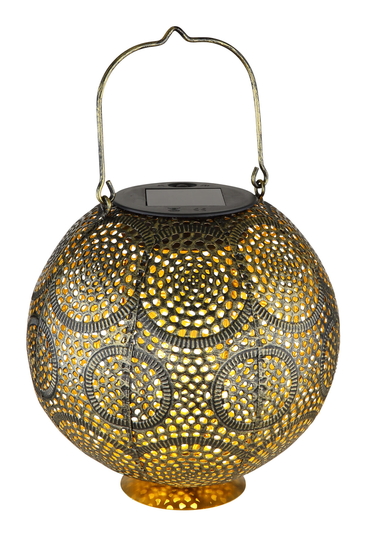 Solarne lampe SOLARLEUCHTE METALL GOLDFARBEN, 1XLED