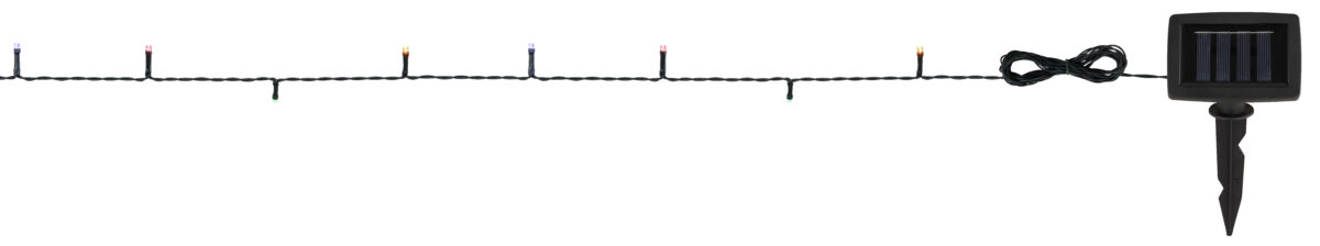 Solarne lampe SOLAR-LICHTERKETTE KUNSTSTOFF SCHWARZ, 100XLED