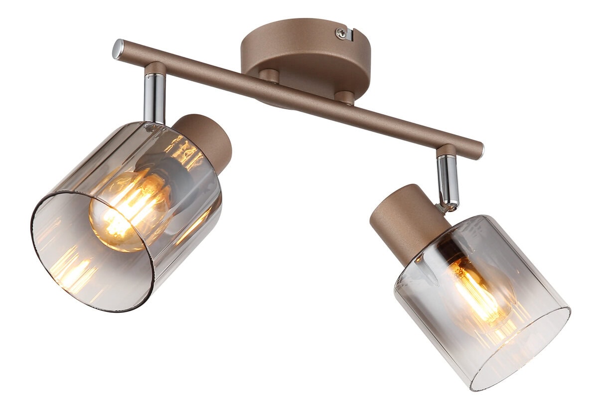 Spot rasvjeta STRAHLER METALL KAFFEEFARBEN, 2XE14