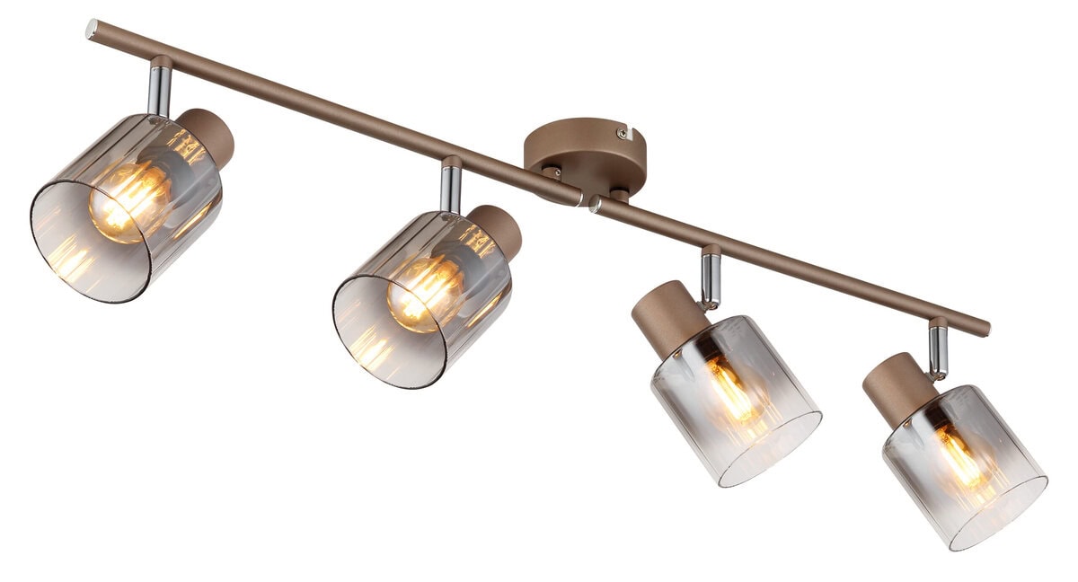 Spot rasvjeta STRAHLER METALL KAFFEEFARBEN, 4XE14